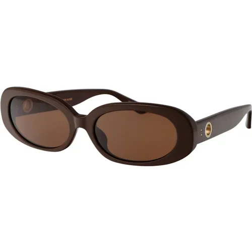 Stylish Sunglasses for Cara , female, Sizes: 59 MM - Linda Farrow - Modalova