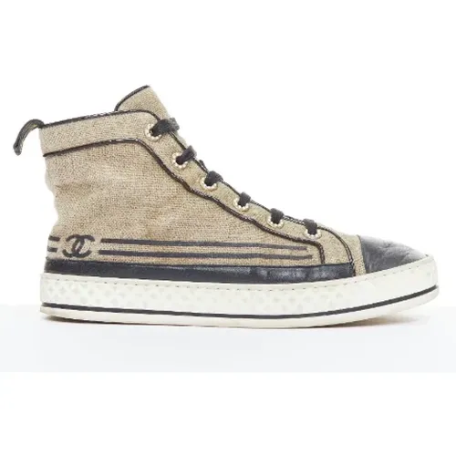 Pre-owned Canvas sneakers , female, Sizes: 5 UK - Chanel Vintage - Modalova