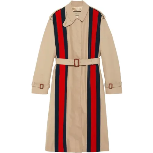 Cruise Coats with Signature Web-Stripe Trim , female, Sizes: 2XS - Gucci - Modalova