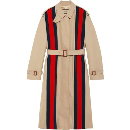 Cruise Coats with Signature Web-Stripe Trim , female, Sizes: S, 2XS - Gucci - Modalova