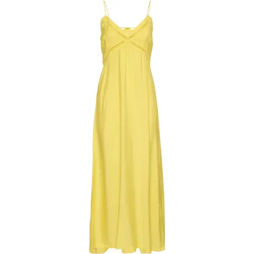 Elegantes Celandine Kleid mit Bestickten Paneelen , Damen, Größe: XL - Part Two - Modalova