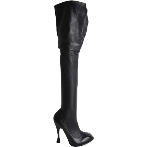 Pre-owned Leather boots , female, Sizes: 6 UK - Alexander McQueen Pre-owned - Modalova