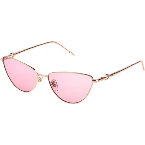 Women&39 Semi Cat-Eye Sungles with Pink Lenses , female, Sizes: ONE SIZE - Furla - Modalova