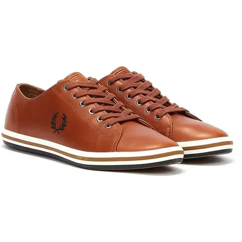 Classic Leather Plimsoll Shoes , male, Sizes: 7 UK - Fred Perry - Modalova