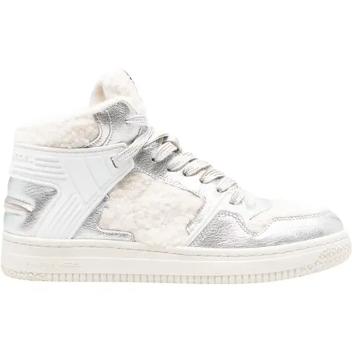 Sneakers Metallic Finish Colour-Block Design , female, Sizes: 4 UK, 3 UK, 5 UK - Philippe Model - Modalova