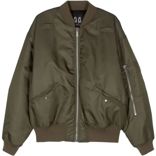 Bomber Jacket Fa487 Coats , male, Sizes: L, M - 44 Label Group - Modalova