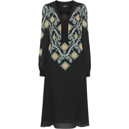 Elegant Floral Dress , female, Sizes: M, S - ETRO - Modalova