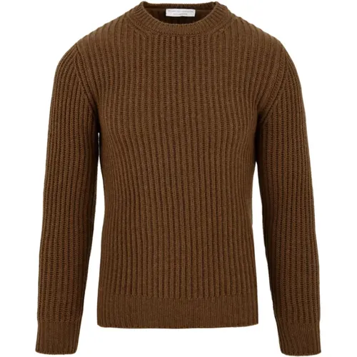 Y24186 440 Camel Sweater , male, Sizes: S, XL, M, L - Filippo De Laurentiis - Modalova