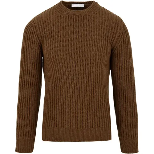 Y24186 440 Kamel Pullover , Herren, Größe: M - Filippo De Laurentiis - Modalova