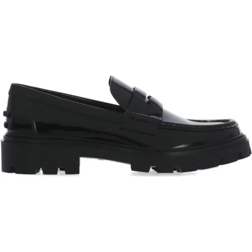 Leather Loafers for Women , female, Sizes: 6 UK, 3 1/2 UK, 7 UK, 5 UK, 4 1/2 UK, 2 1/2 UK, 4 UK, 5 1/2 UK, 3 UK - TOD'S - Modalova