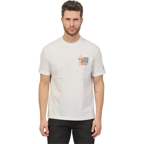 T-Shirts , male, Sizes: 3XL, L, S - Suns - Modalova