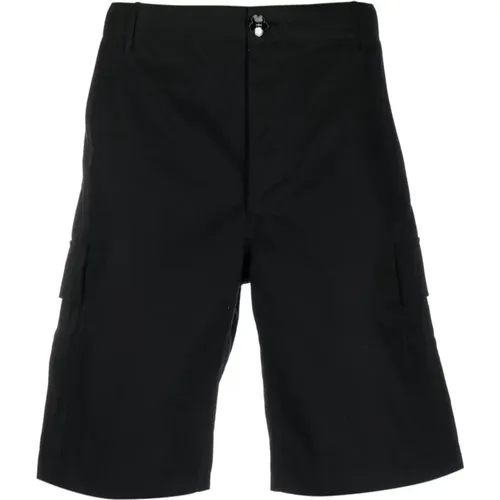 Schwarze Bermuda Shorts aus Baumwolle , Herren, Größe: 4XS - Kenzo - Modalova