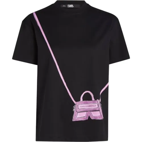 Classic Crew Neck T-Shirt , female, Sizes: S, XS - Karl Lagerfeld - Modalova
