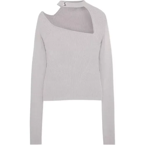 Sweater with Asymmetrical Mockneck , female, Sizes: L, S - Simkhai - Modalova