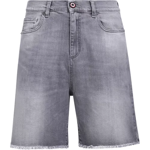 Graue Bermuda Shorts für Herren , Herren, Größe: W28 - VISION OF SUPER - Modalova