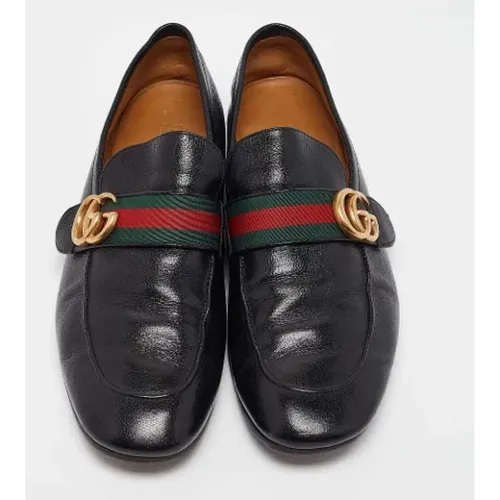 Pre-owned Leather flats , male, Sizes: 8 1/2 UK - Gucci Vintage - Modalova