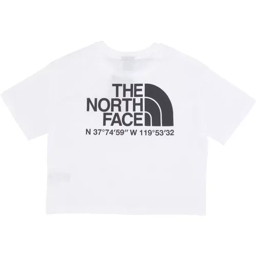 Weiße Koordinaten Tee Streetwear , Damen, Größe: M - The North Face - Modalova