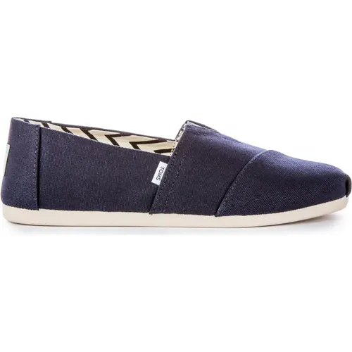 Navy Alpargata Trainers Earthwise Collection , male, Sizes: 6 1/2 UK, 7 UK - TOMS - Modalova