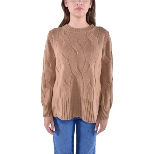 Braided Turtleneck Sweater , female, Sizes: L, M, S - Kangra - Modalova