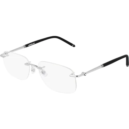 Glasses,Stilvolle Brille Mb0071O Schwarz - Montblanc - Modalova
