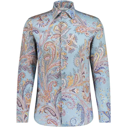 Baumwollhemd mit Paisley-Muster , Herren, Größe: L - ETRO - Modalova