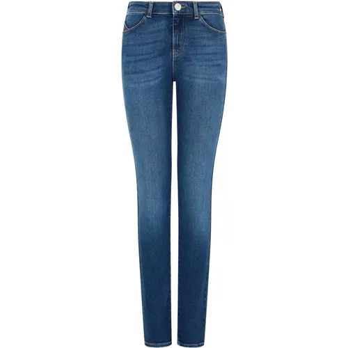 High Waist Skinny Jeans , Damen, Größe: W26 - Emporio Armani - Modalova