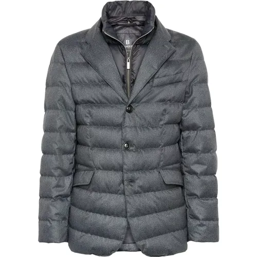 Wasserdichter Stoff Echte Daunenjacke Stil Missori , Herren, Größe: 2XL - Boggi Milano - Modalova