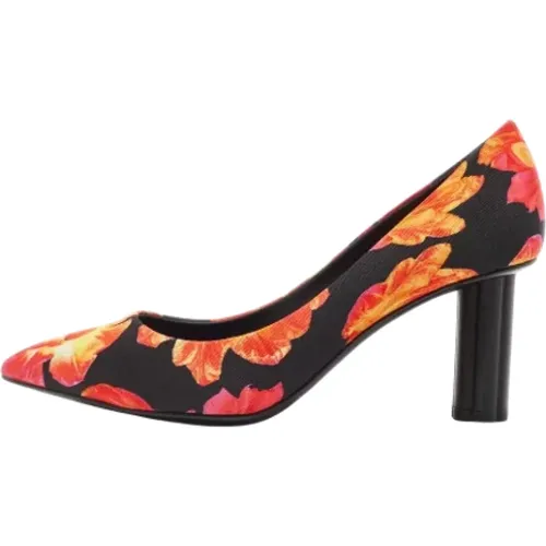 Pre-owned Canvas heels , female, Sizes: 4 1/2 UK - Salvatore Ferragamo Pre-owned - Modalova