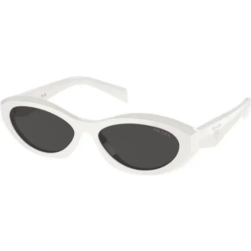 Stylish Sunglasses in Dark Grey , unisex, Sizes: 55 MM - Prada - Modalova