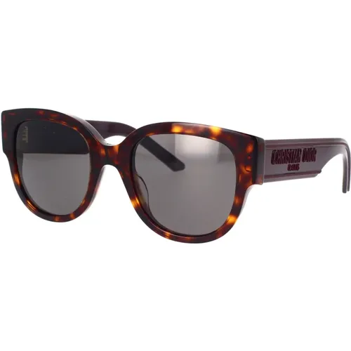 Glamorous Oversized Black Acetate Sunglasses , female, Sizes: 54 MM - Dior - Modalova