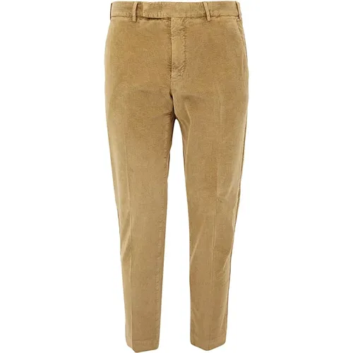 Flat Front Trousers With Diagonal Pockets , male, Sizes: 3XL, 2XL - Pt01 - Modalova