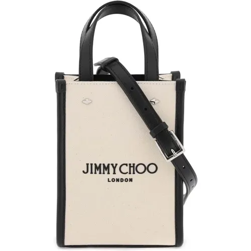 Nieten Logo Leder Mini Tasche , Damen, Größe: ONE Size - Jimmy Choo - Modalova