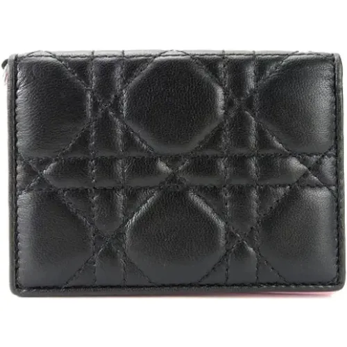 Pre-owned Leather wallets , female, Sizes: ONE SIZE - Dior Vintage - Modalova