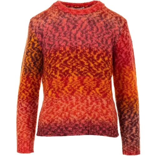 Roter Pullover Girocollo Stil , Damen, Größe: L - Kangra - Modalova