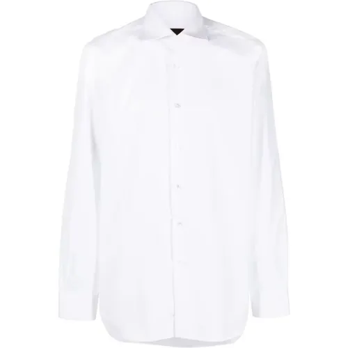 Italian Cotton Dress Shirt , male, Sizes: 4XL, 2XL, 5XL, XL - Barba - Modalova