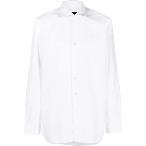 Italian Cotton Dress Shirt , male, Sizes: 4XL, 5XL - Barba - Modalova