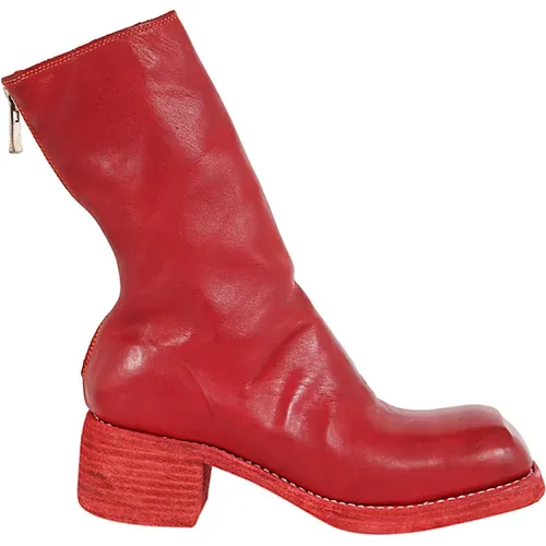 Back ZIP MID Boots , female, Sizes: 3 UK - Guidi - Modalova