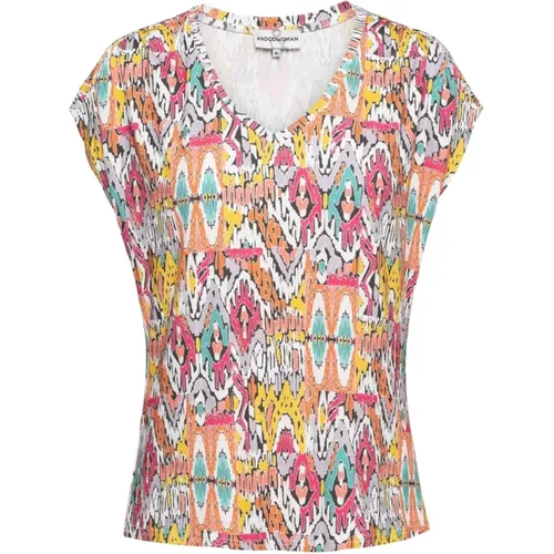 T-Shirt , Damen, Größe: XS - &Co Woman - Modalova