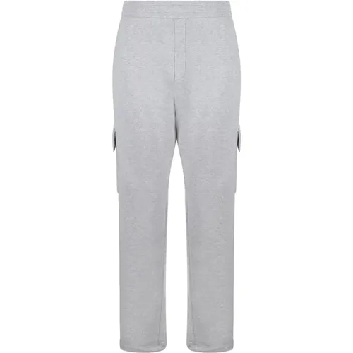 Graue Jogginghose mit Logodetails , Herren, Größe: XL - Golden Goose - Modalova