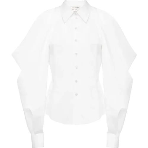 Cotton Women`s Shirt with , female, Sizes: S - alexander mcqueen - Modalova