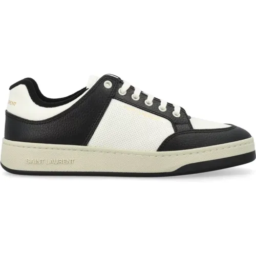 Schwarz Weiße Low Top Sneakers Aw24 , Herren, Größe: 40 1/2 EU - Saint Laurent - Modalova