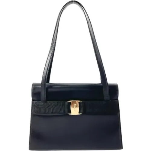 Pre-owned Leather shoulder-bags , female, Sizes: ONE SIZE - Salvatore Ferragamo Pre-owned - Modalova