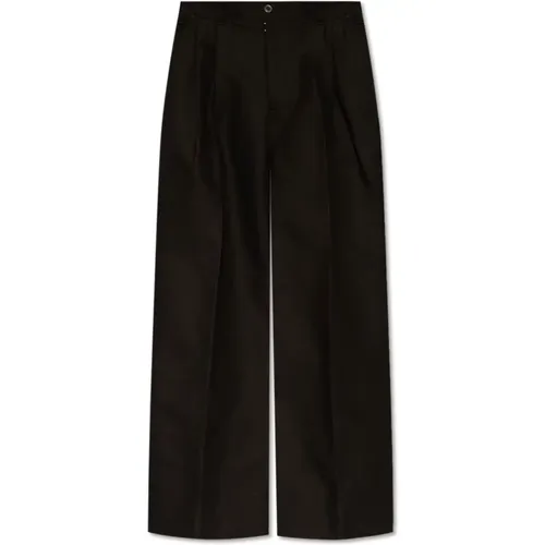 Plissierte Hose , Damen, Größe: 2XL - Maison Margiela - Modalova