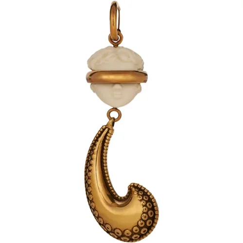 Golden Paisley Resin Earring , female, Sizes: ONE SIZE - ETRO - Modalova