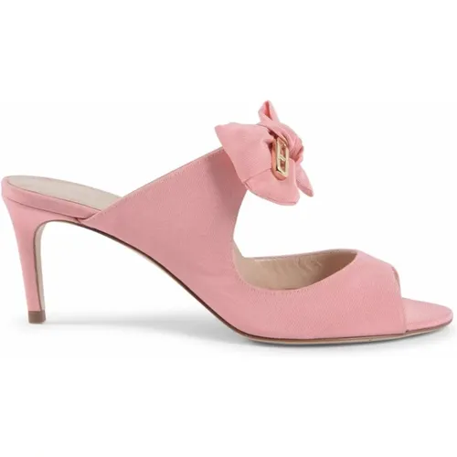 Bow Embellished Low Heel Mule , Damen, Größe: 38 EU - Dee Ocleppo - Modalova