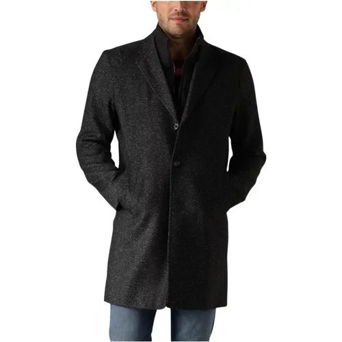 Eleganter H-Hyde-Bib-234 Mantel , Herren, Größe: 2XL - Hugo Boss - Modalova