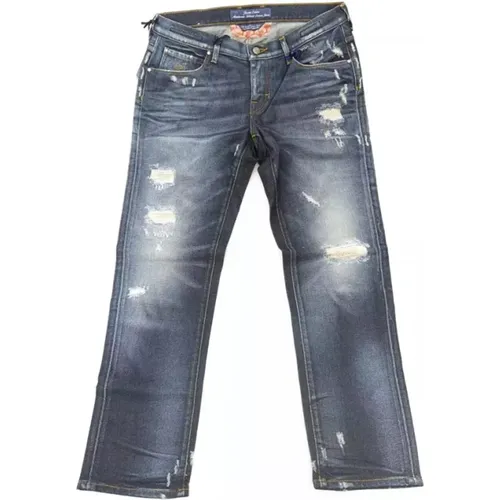 Elegante Straight Leg Jeans mit Stilvollen Rissen , Herren, Größe: W28 - Jacob Cohën - Modalova