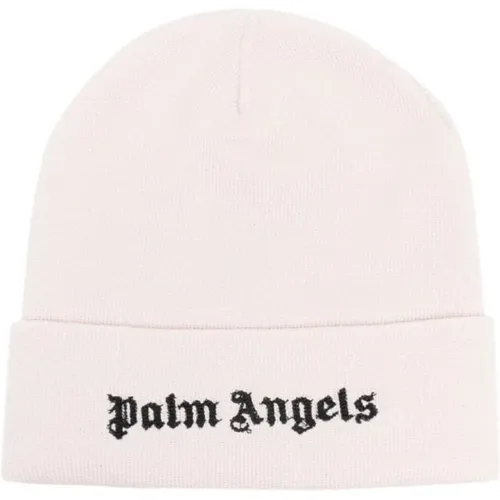 Classic Logo Beanie Hat , female, Sizes: ONE SIZE - Palm Angels - Modalova