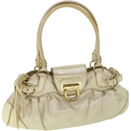 Pre-owned Leather shoulder-bags , female, Sizes: ONE SIZE - Salvatore Ferragamo Pre-owned - Modalova