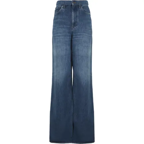 High-Rise Jeans Paris-Engraved Button , female, Sizes: W26, W28 - Chloé - Modalova